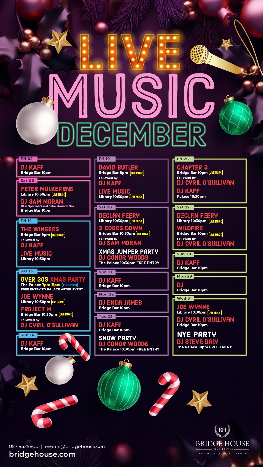 late bar tullamore, char bistro tullamore, hen party tullamore, party tullamore