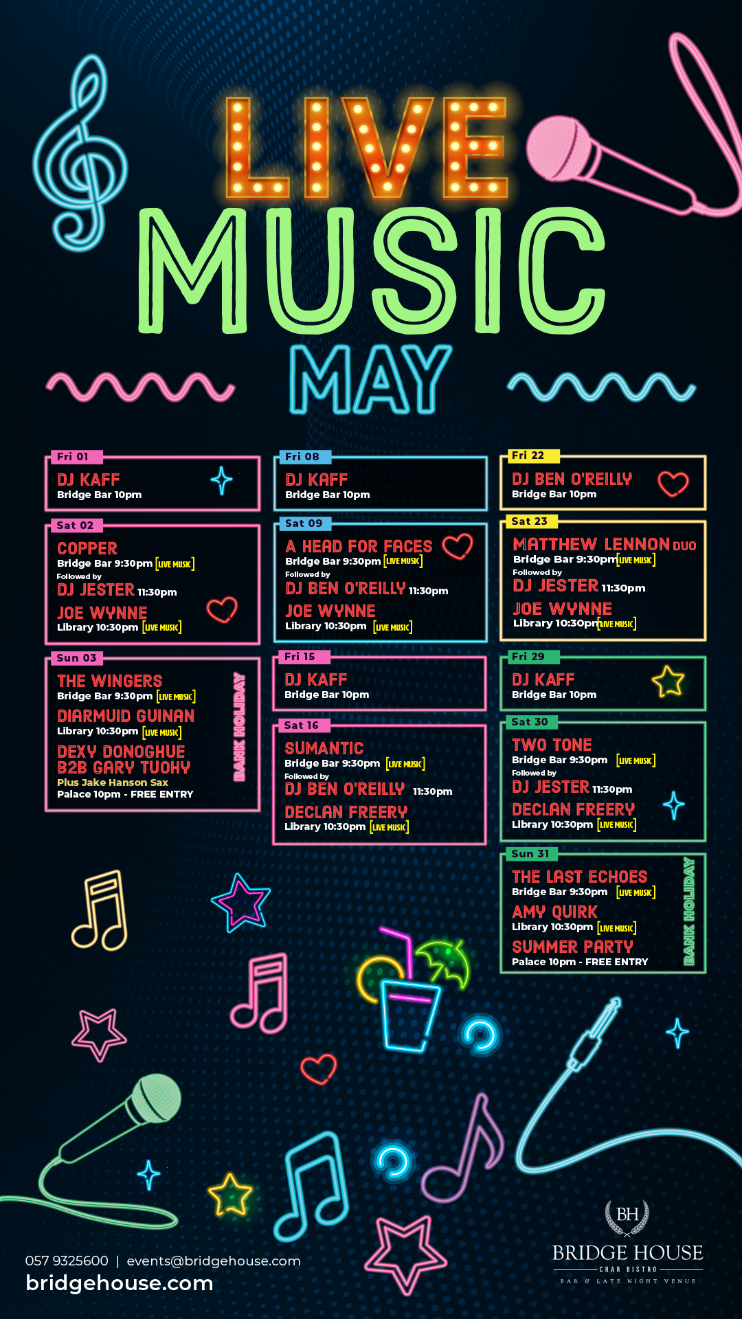 late bar tullamore, char bistro tullamore, hen party tullamore, party tullamore